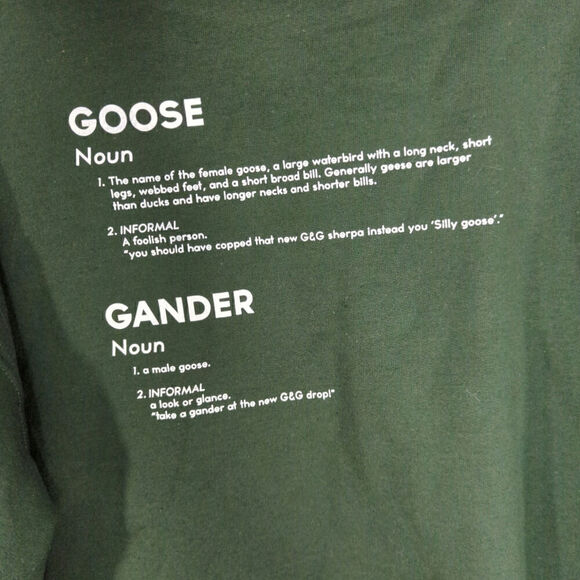 Goose‎ & Gander Mens Green Pullover Hoodie Kangaroo Pocket Athleisure Size L - Picture 6 of 6